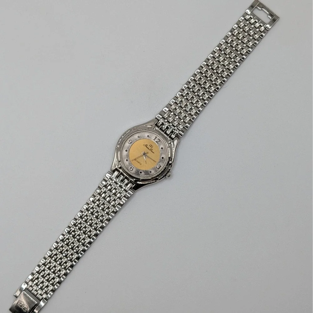 Gran Deux Swiss Quartz Watch 32mm Two Tone Sunburst Dial Mens‎ Unisex Bracelet